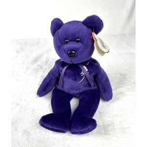 1997 Ty Beanie Baby Collection PRINCESS DIANA Royal Purple Retired Rare Tags PE